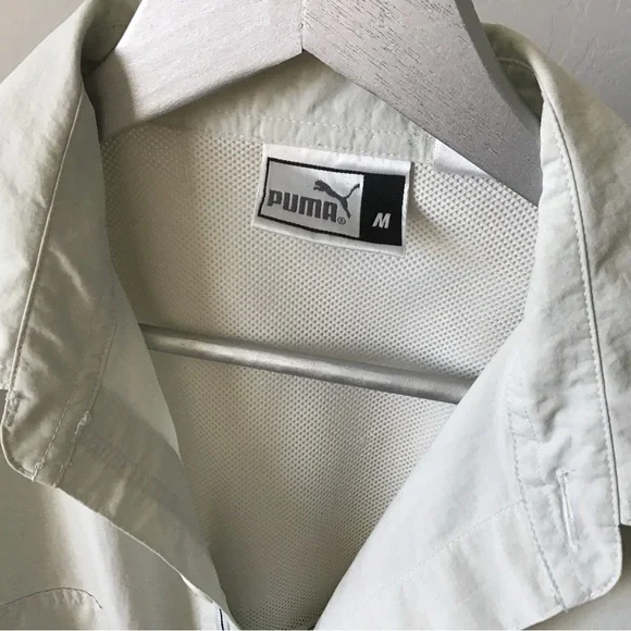 Puma White Lightweight Shirt Jacket - Picture 6 of 6